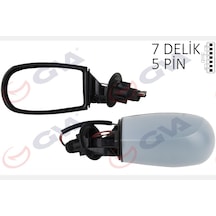 Dış - 33 - Dikiz Aynası Sol Punto 04 Elektrikli Isıtmalı Siyah Astarlı - Dpmıx-hb - Konveks Vm-156ehpl