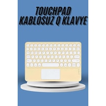 İthalat Touchpad Tüm Cihazlara Uyumlu Bluetooth Klavye Touchpad Slim Kablosuz Wifi Q Klavye