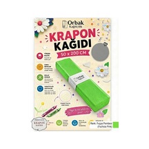 Premium Yeşil Krapon Süsleme Kağıdı 50x200 Cm 60 Gr Parti, Organizasyon Ve Okul Etkinlikleri İçin 1 Adet