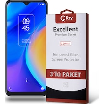 TCL 20 SE ile Uyumlu Kırılmaz Temperli Ekran Koruyucu Cam Ekonomik 3'lü Paket