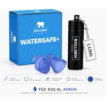 Watersafe+ Yüzme Kulak Tıkacı Su Geçirmez Silikon Havuz, Deniz, Duş Ve Banyo İçin 24 Db, Yeniden Kullanılabilir