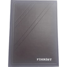 20 li  ticari fihrist 17x24 ebat dikişli k.kahve
