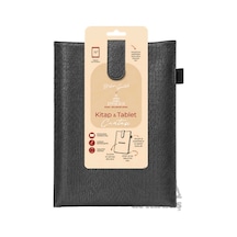 Yeni Nesil Kitap Ve Tablet Çantası - Özel Deri Dokulu Antrasit Ephesus Yayınları