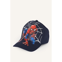 Defacto Marvel Spiderman Baskılı Pamuklu Cap Şapka Erkek Çocuk G0958a826wnnv235 Lacivert-nv235