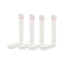 Pembe 4 Adet Çarşaf Kaymaz Sabitleme Klipsi 18 Cm Plastik Yorgan Kapakları Bağlantı Elemanı Tutucular Kelepçeler Yatak Tutucular Ev Ürünleri