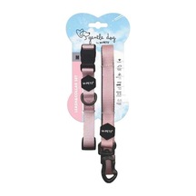 M-pets Gentle Köpek Boyun Tasması Ve Gezdirme Kayışı Seti Pembe M