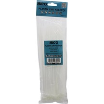 100pcs Beyaz 3.6x250mm Plastik Cırt Kelepçe 5365