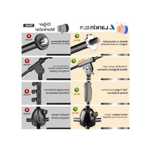 Ağır Hizmet Tipi Mikrofon Standı, Ayarlanabilir Tripod Ve Taşıma Çantası