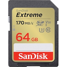 Sandisk Extreme SDSDXV2-064G-GNCIN 64 GB 70MB/s SD Hafıza Kartı