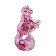 Enesco Facets Alice Harikalar Diyarında Cheshire Kedi Heykelcik, 9,78 Cm, Pembe