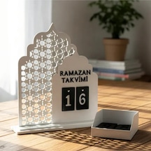 Dekoratif Ramazan Takvimi Masaüstü Gün Değiştirmeli Modern İslami Ev Dekoru