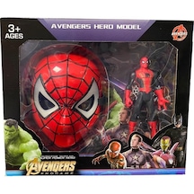 Yenilmezler Işıklı Örümcek Adam Figür ve Işıklı Maske  Avengers