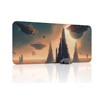 Yıldız Galaksi Kaymaz Dikişli Kauçuk Oyuncu Mousepad V1 - 90x40 Xxl Gaming Mouse Pad Fare Altlığı