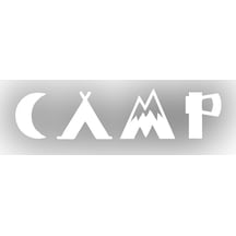 Camp Kamp Sticker17x17 Cm Beyaz