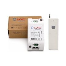 Akıllı Wifi + Rf 433mhz Tek Kanallı 10a Röle Modülü - Ac 100-240v Uzun Menzil Rf Kumandalı Set Tuya, Alexa, Google Asistan Destekli