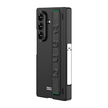Zore Galaxy Z Fold 7 Kılıf Zore Kıpta Kpt-01 Standlı Kapak - Gri