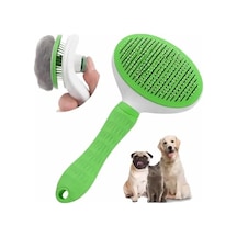 Otomatik Temizleme Mekanizmali Kedi Ve Köpek Tarak Çelik İğneli, Ergonomik Ve Cilt Dostu 0