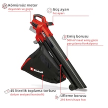 Einhell VENTURRO 18/210 - Solo Akülü Yaprak Toplama ve Üfleme - 3433625