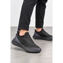 Ht Hotin Cipher Erkek Bağcıklı Günlük Sneaker Spor Ayakkabı - Siyah