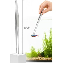 Cj Uzun 27 Cm Çelik Cımbız - Akvaryum Maşası