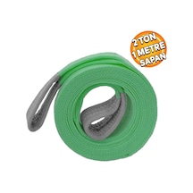 Sapan Polyester Spanzet 2 Ton 1 Metre Yeşil Sağlam Yük Kaldırma Taşıma İndirme Halat