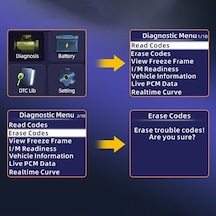 Obd Ii Tarayıcı, Araba Motor Arıza Kodu Okuyucu Pil K23071