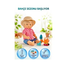 30 Cm Orijinal Lisanslı Cicio-bella Bahçıvan Bebek Ve 7 Parçalı Bahçe Oyun Seti