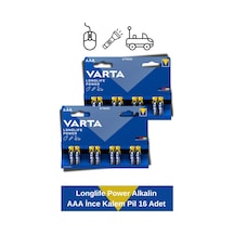 Longlife Power Alkalin Aaa İnce Kalem Pil 16 Adet