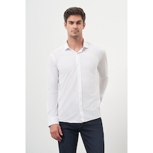 Morven Erkek Beyaz Trend Slim Fit İtalyan Yaka Gömlek 25ms004005600 Beyaz Beyaz Morven Erkek Beyaz Trend Slim Fit İtalyan Yaka Gömlek 25ms004005600 Beyaz Beyaz