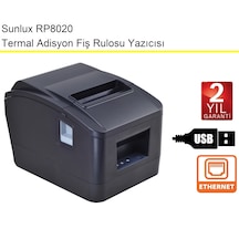 Sunlux Rp8020 Adisyon Rulo Fiş Yazıcısı Kağıt Genişiliği:80 Mm