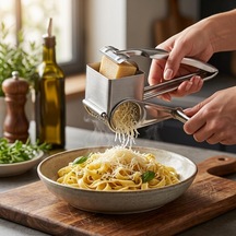 Paslanmaz Çelik Kollu Peynir Rendesi, El Tipi Manuel Peynir Rendeleme Aparatı, Parmesan Kaşar Makarna Ve Salata İçin Mutfak Rendesi Çok Renkli