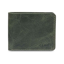 Guard Leather Guard Antik Yeşil El Yapımı Deri Erkek Cüzdanı Çok Renkli