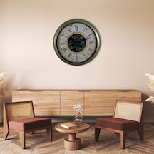 Vintage Aurea 60 Cm Çarklı Duvar Saati Çok Renkli