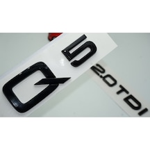 Audi Q5 2.0 Tdi Parlak Siyah Abs 3m 3d Bagaj Yazı Logo