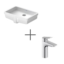 Duravit Vero Tezgah Altı Lavabo 49 Cm Ve No.1 Lavabo Bataryası, M