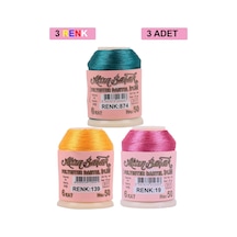 3 Adet Altınbaşak Oya Ve Dantel İpi 20 Gr - Royaleks - No: 139 - 019 - 874