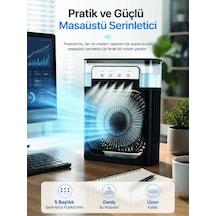 Serinletici Fan Type-c Bağlantı Zamanlayıcı 7 Renk Ambiyans Işığı