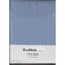 Özdilek Çarşaf Lastikli Yastık Kılıflı Ranforce 100 200 G.mavı Colourıst