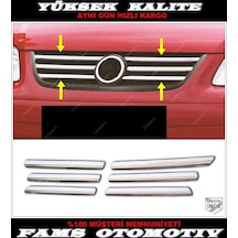 Vw Caddy Lıfe Krom Ön Panjur 6 Prç. 2007-2010 Arası P.Çelik