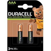 Duracell Şarjlı 750 Ma İnce Aaa Pil 2'li