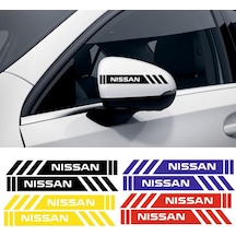 Nissan Note Yan Dikiz Aynası Şerit Sticker Araca Özel