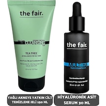 The Fair Ha Hyarülonic Acid Serum 30 ML + Sebum Kontrol Yağlı Ciltler İçin Yüz Temizleme Jeli 150 ML