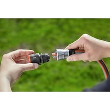 Premium Su Durdurucu 19 Mm 3/4 İnç : Aquastop, Hızlı Cihaz Değişimi, Bükülmeye Karşı Koruma, Yüksek Hortum Tutma Gücü, Donmaya Dayanıklı, Ambalajlı 18254-20 , Siyah/gümüş, 19 Mm 3/4 İnç