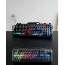 Oyuncu Klavye Ve Fare Seti Rgb Işıklı Usb Girişli Q Türkçe Uczpg8018klavye1