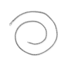 Gümüş Kral Zincir - 3 mm Yuvarlak
