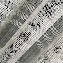 Perdefony Eteği Bantlı Düz Tül Perde Hafif Simli Ürün
