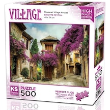 Ks Games 500 Parça Çiçekli Köy Evleri Puzzle