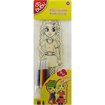 Bu-bu Ahşap Boyama Kız 2 Model Bubu-ab0040