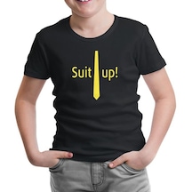 How I Met Your Mother - Suit Up Siyah Çocuk Tshirt