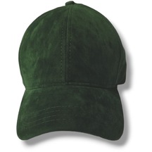 Kadife Arkası Cırtlı Ayarlanabilir Unisex Kep Şapka Yeşil